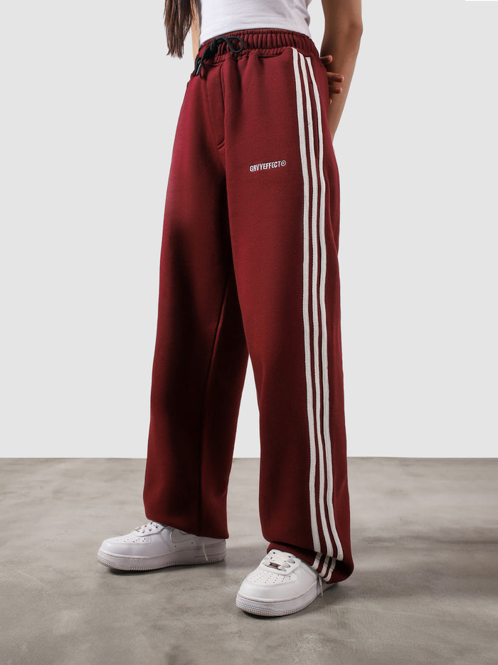 Heritage Pants wine red summer detail closeup contrast side stripe waistband Pakistan – GROOVY