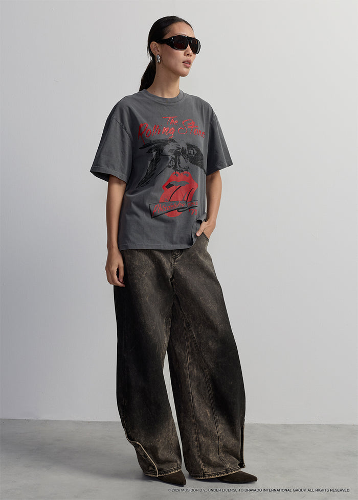 THE STONES TOUR GRAPHIC OVERSIZED TEE
