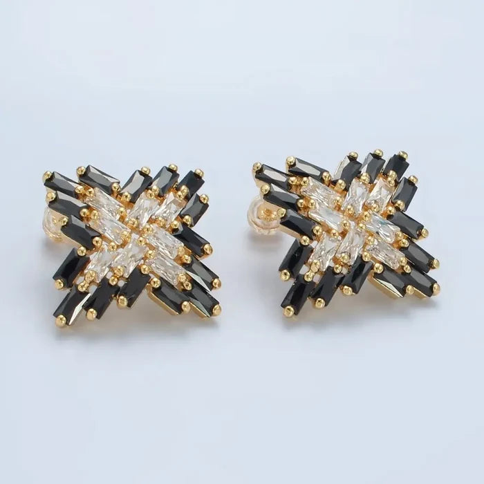 TL JAE Art Deco Stud Earrings