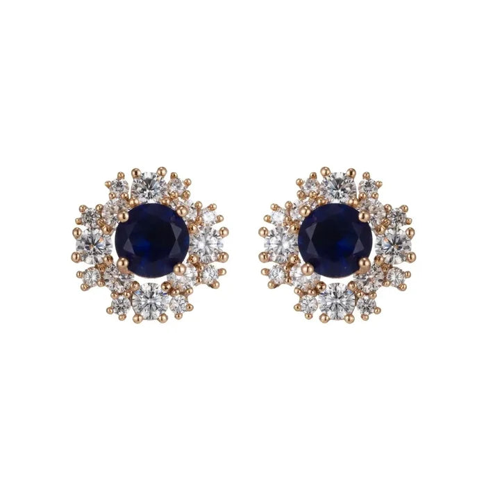 TL JAE Black Gem CZ Stud Earring
