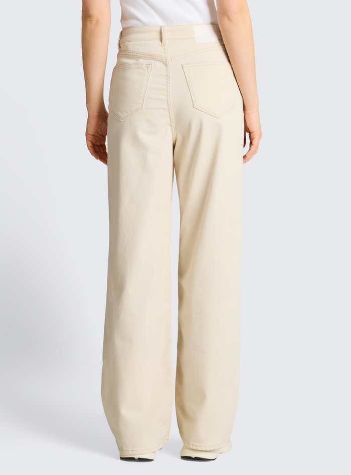 Tom Tailor Wide High Waisted Denim in Cream