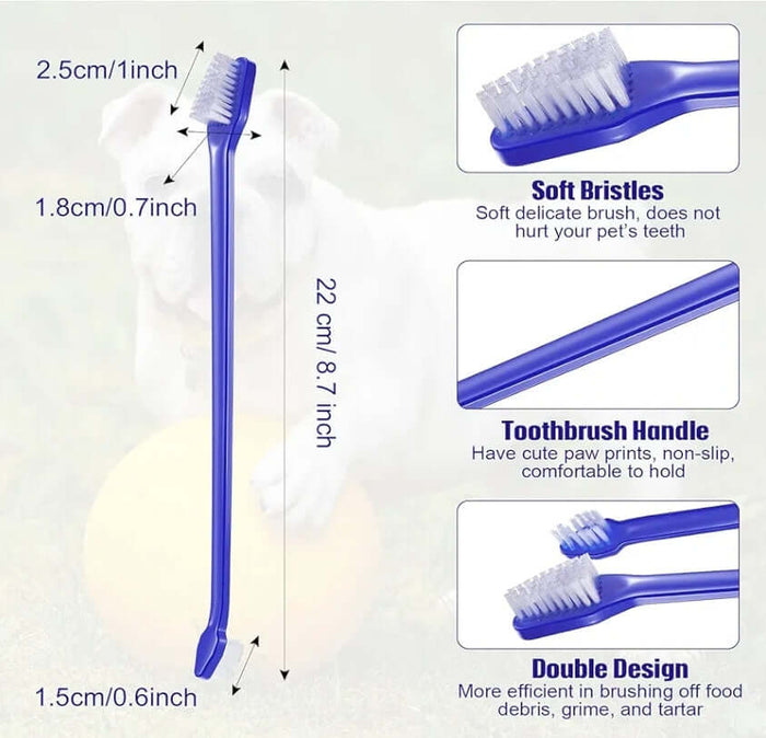 Double Sided pet Toothbrush