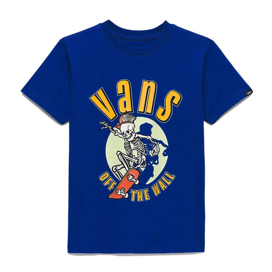 Vans Toddler / Boys Spotlight Skeleton Short-Sleeve Shirt - Dark Royal Boys T Shirt