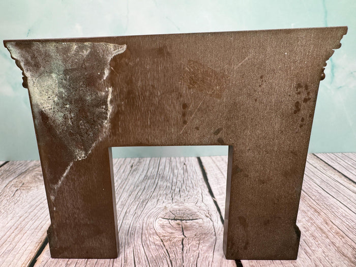 Vintage Artisan Handmade Bronze Fireplace