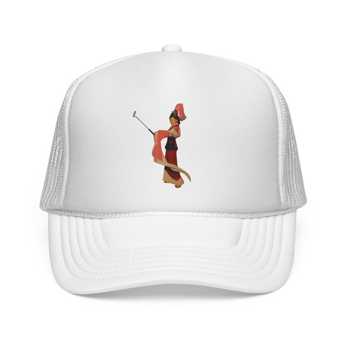 Vintage Belly Dancer Trucker Cap – Retro Dance Illustration Hat