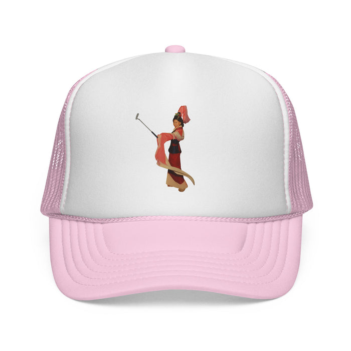 Vintage Belly Dancer Trucker Cap – Retro Dance Illustration Hat