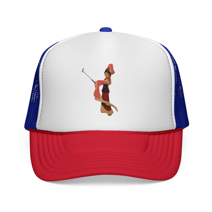 Vintage Belly Dancer Trucker Cap – Retro Dance Illustration Hat