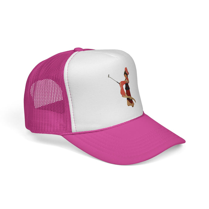 Vintage Belly Dancer Trucker Cap – Retro Dance Illustration Hat