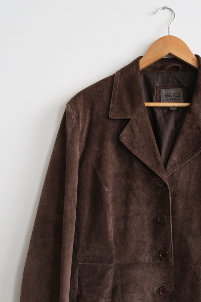 walnut suede jacket