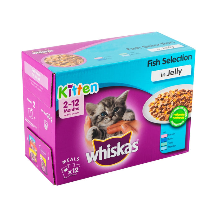 Whiskas Kitten Pouches In Jelly 12X100G  274229