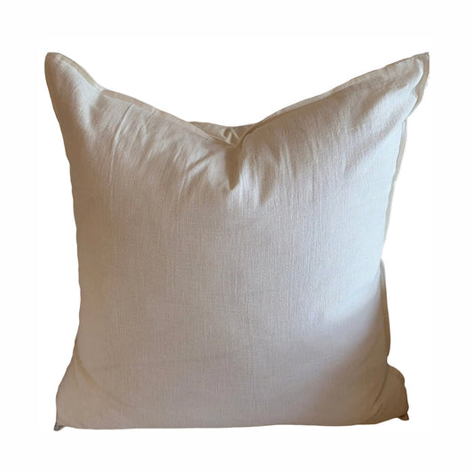 White Linen Square Pillows