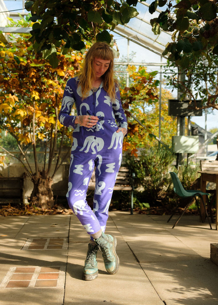 Wild Clouds Organic Cotton & Linen Jumpsuit