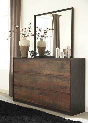 Windlore B320-36 Dark Brown Bedroom Mirror