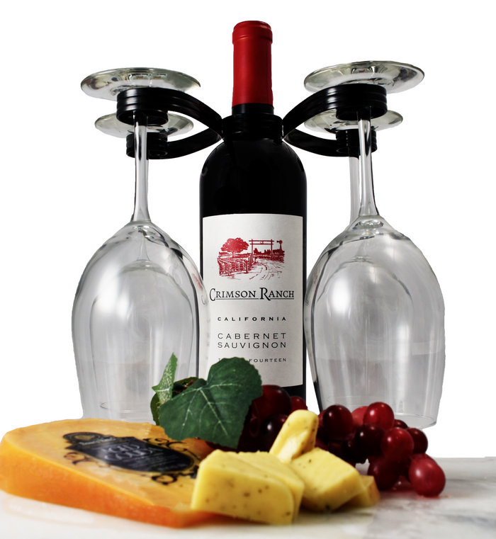 Easy Slip on Wine Glass Holder.
