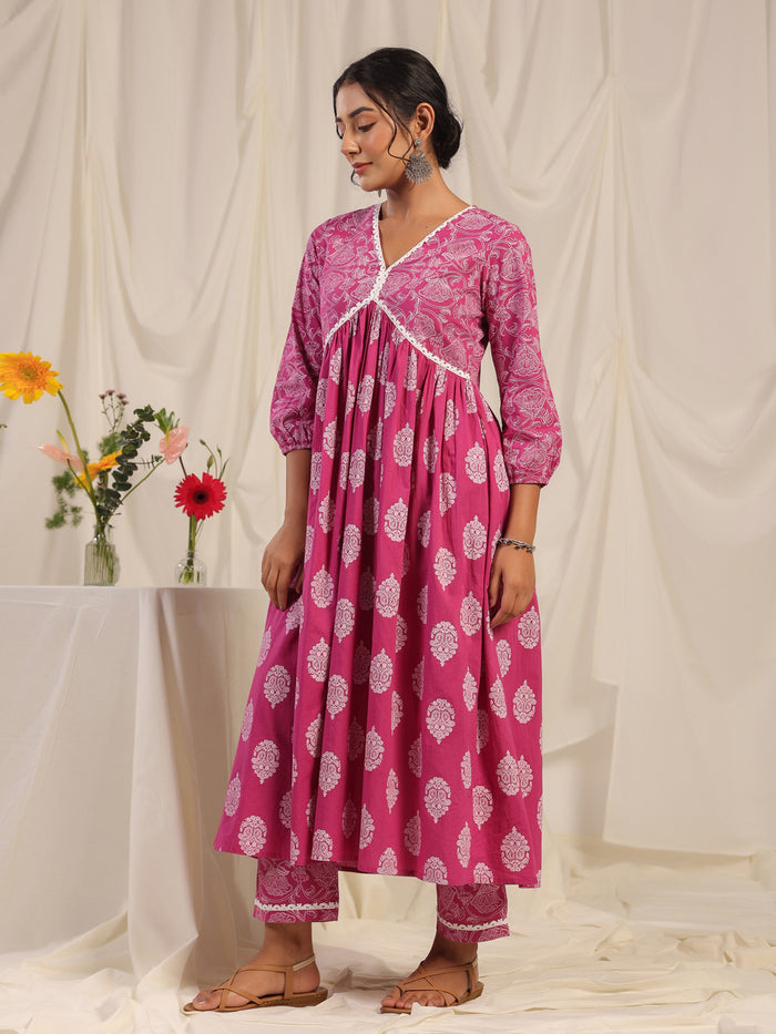 Women's Anarkali Kurta With Trouser