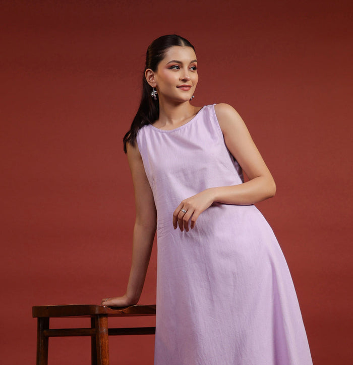 Women's Cotton Sleeveless Kurta with Trousers