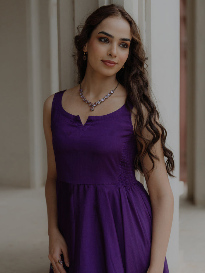 Women's Flared Anarkali Kurta Set with Dupatta