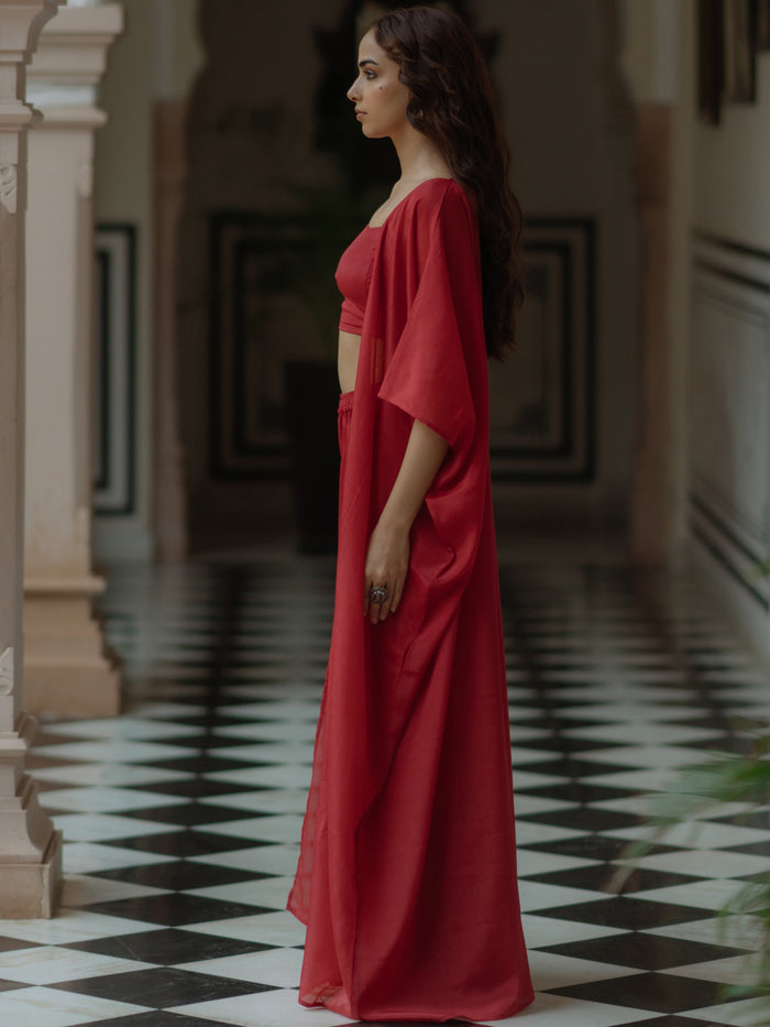 Women's Sharara Cape Set