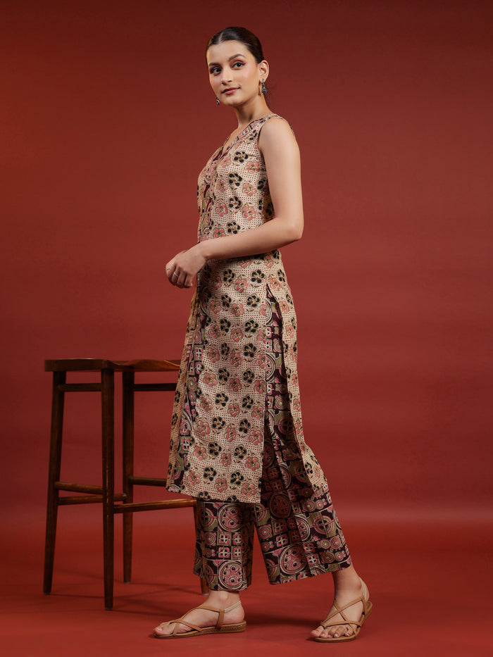 Women's Straight Kurta With Trousers