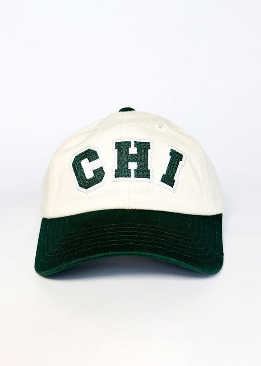 Youth Chi 2-Tone Baseball Cap - Dark Green
